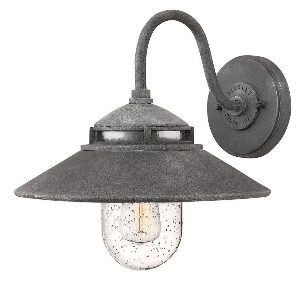 Outdoor Atwell Small Wall Sconce-Hinkley Lighting-HINKLEY-1110DZ-Outdoor Wall SconcesAged Zinc-2-France and Son