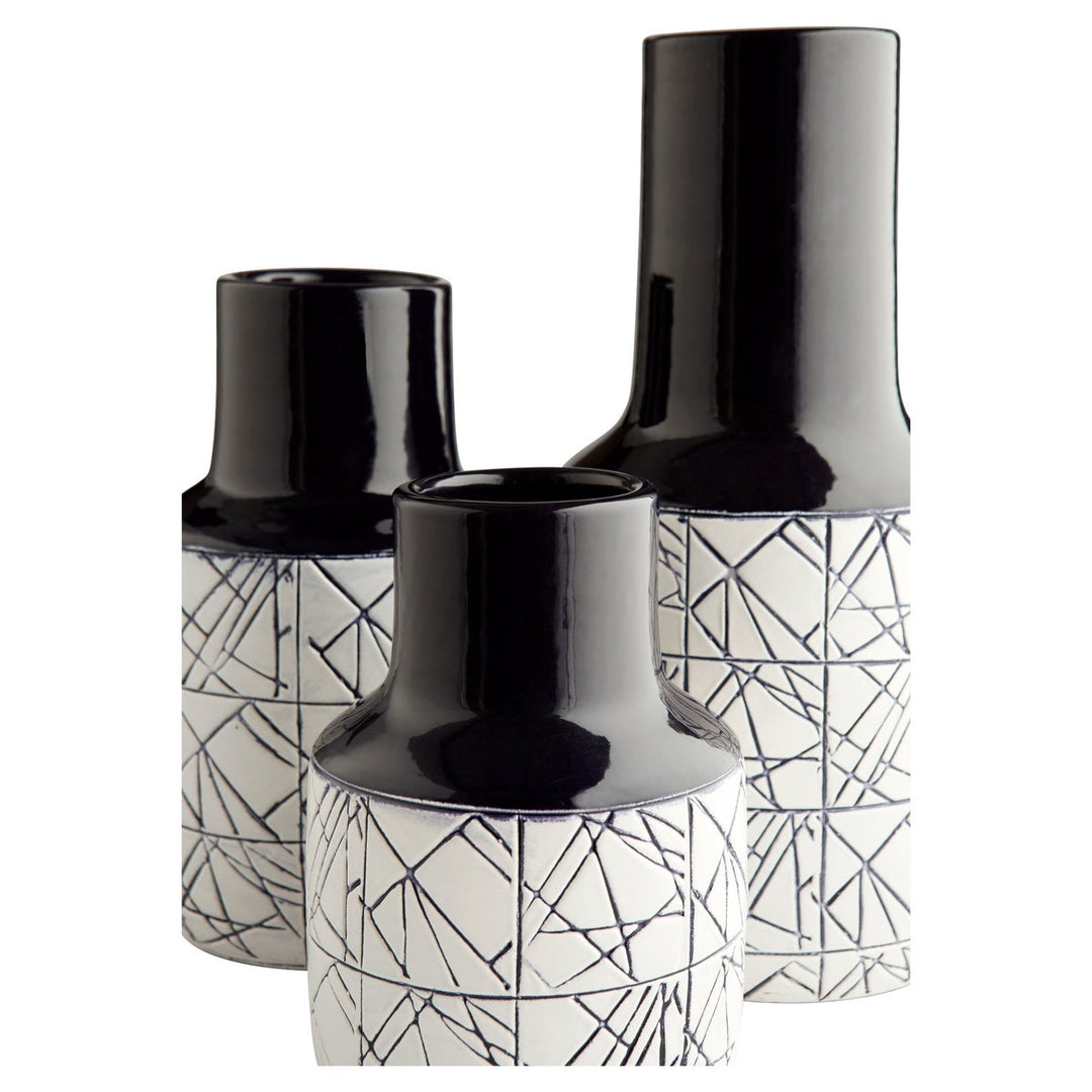 Large Dark Zenith Vase-Cyan Design-CYAN-11126-Vases-4-France and Son