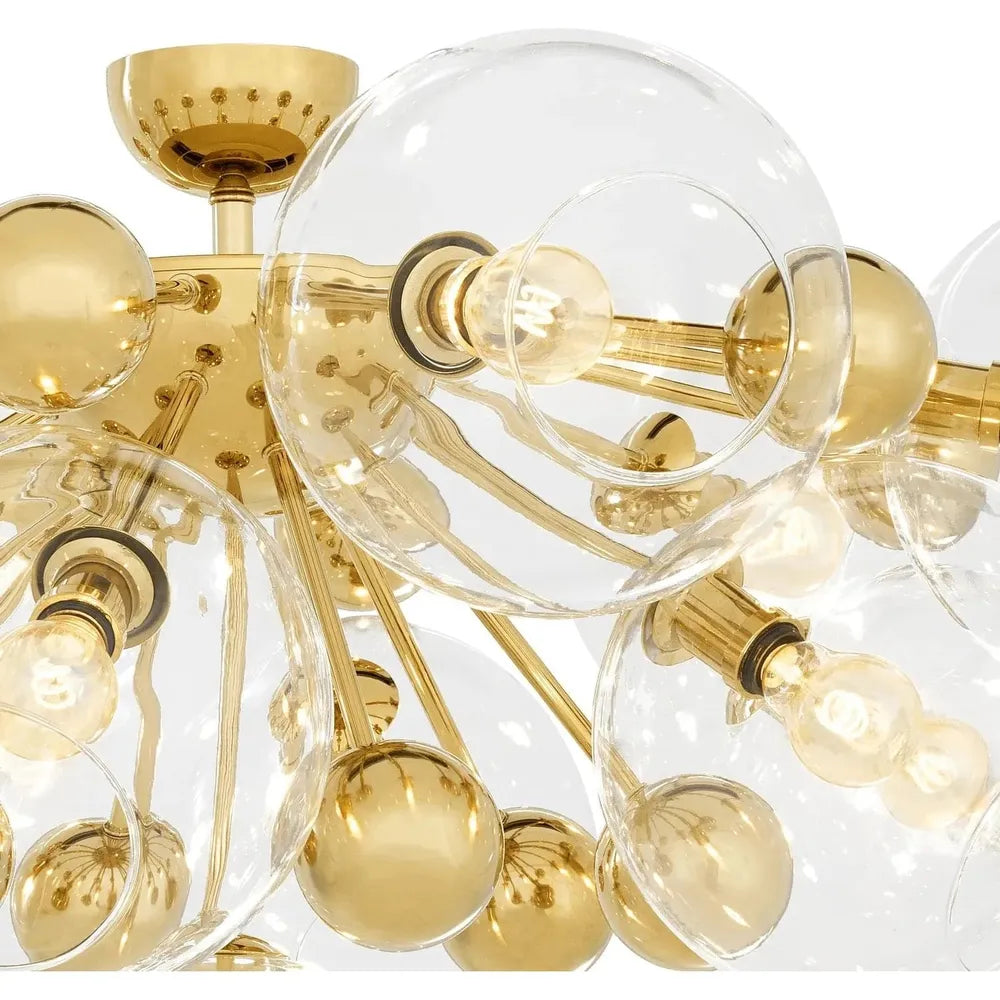 Ceiling Lamp Soleil-Eichholtz-EICHHOLTZ-111865UL-ChandeliersGold Finish-5-France and Son