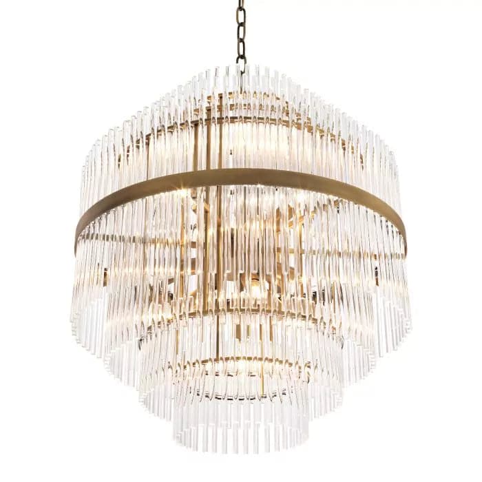 Chandelier East - Antique Brass Finish-Eichholtz-EICHHOLTZ-112172UL-Chandeliers-3-France and Son