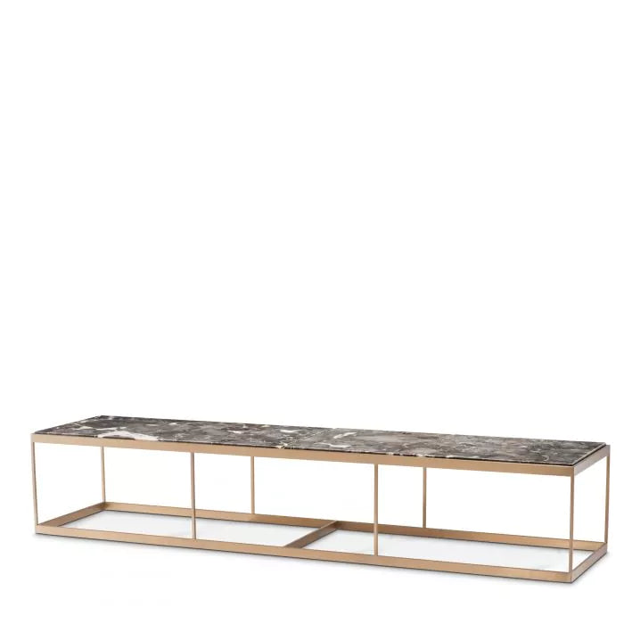 Coffee Table La Quinta-Eichholtz-EICHHOLTZ-112552-Coffee TablesBrushed Brass Finish - Grey Marble-6-France and Son