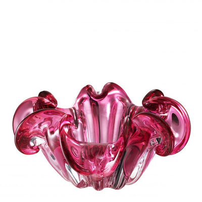 Bowl Triada Pink Glass-Eichholtz-Eichholtz-112570-Bowls-2-France and Son