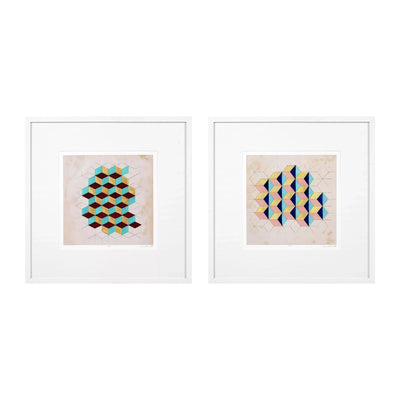 Prints Geometric Pattern Play Set Of 2-Eichholtz-EICHHOLTZ-112751-Wall Art-1-France and Son