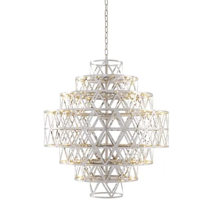 Chandelier Clinton-Eichholtz-EICHHOLTZ-113210UL-ChandeliersNickel finish-1-France and Son