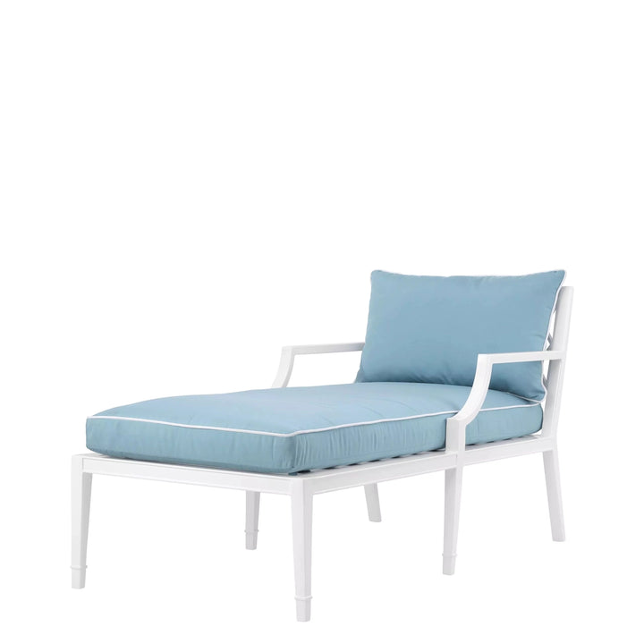 Chaise Longue Bella Vista-Eichholtz-EICHHOLTZ-113221-Outdoor Lounge ChairsWhite-5-France and Son