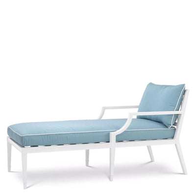 Chaise Longue Bella Vista-Eichholtz-EICHHOLTZ-113221-Outdoor Lounge ChairsWhite-1-France and Son