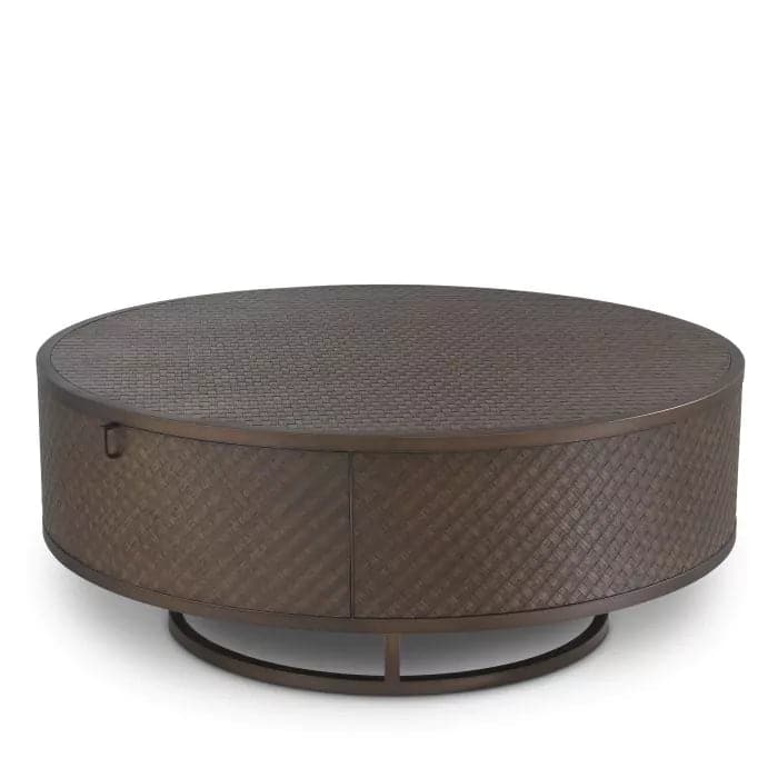 Coffee Table Napa Valley Woven Oak Veneer-Eichholtz-EICHHOLTZ-113394-Coffee Tables-1-France and Son