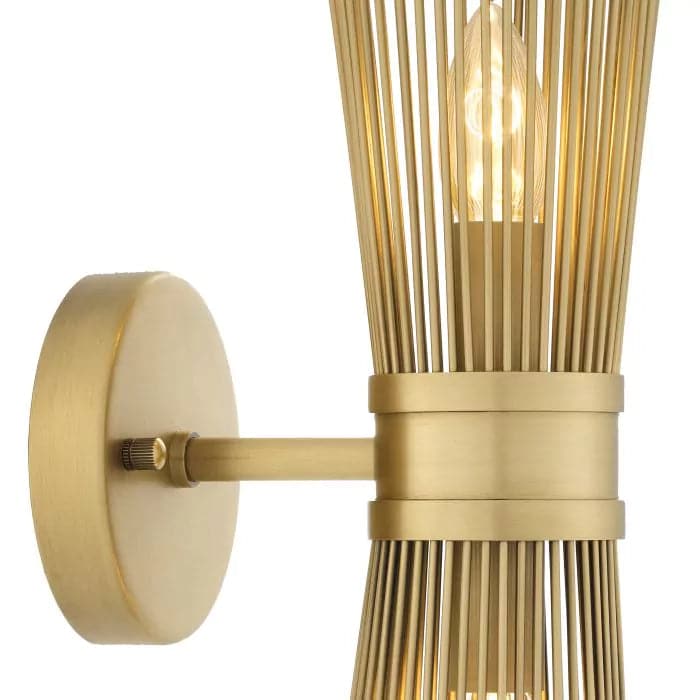 Wall Lamp Romeo Double antique brass finish-Eichholtz-EICHHOLTZ-113549UL-Wall Lighting-3-France and Son