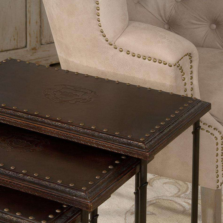 Noble Nesting Tables Set Of 3-SARREID-SARREID-11354-Side Tables-3-France and Son