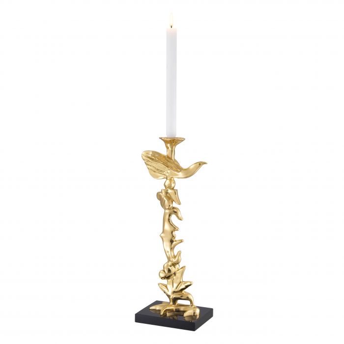 Candle Holder Aras polished brass-Eichholtz-EICHHOLTZ-113903-Decor-1-France and Son