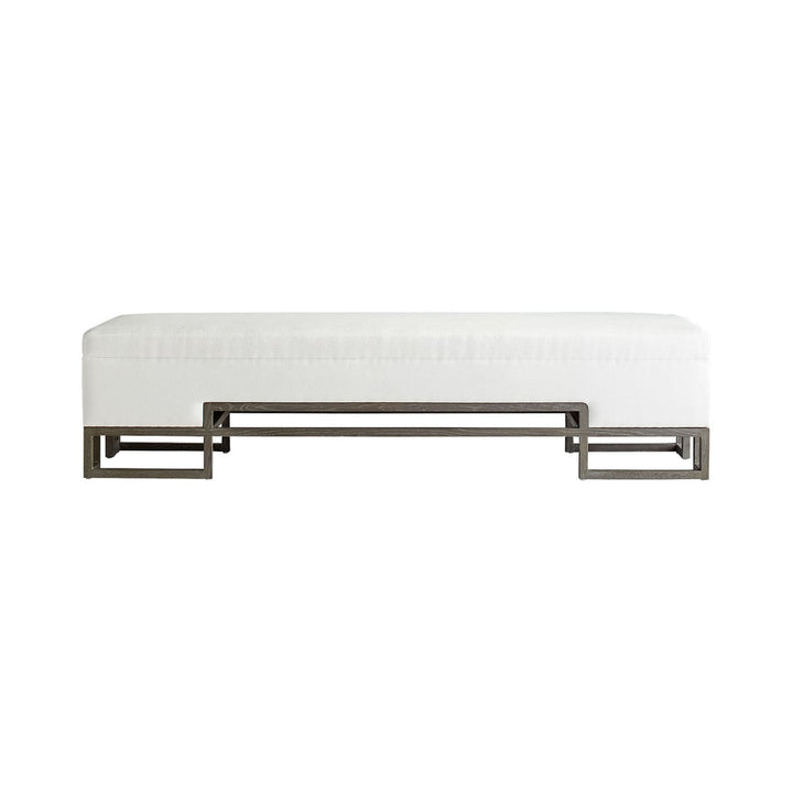 Vanora Bench / White-Cyan Design-CYAN-11397-Benches-1-France and Son