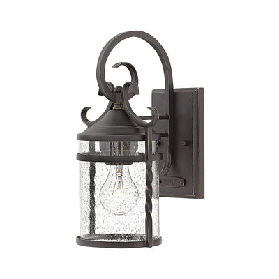 Outdoor Casa Wall Sconce-Hinkley Lighting-HINKLEY-1140OL-CL-Outdoor Wall SconcesOlde Black with Clear Seedy Glass-1-France and Son