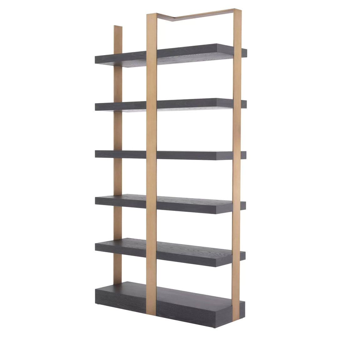 Geo Bookcase-Eichholtz-EICHHOLTZ-114533-Bookcases & CabinetsBrass-5-France and Son