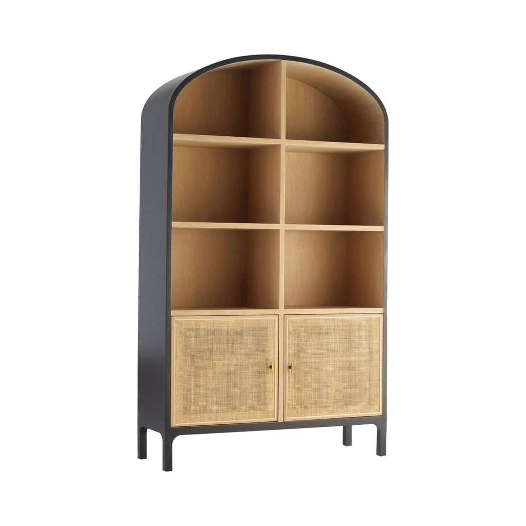 Lamu Cabinet - Oak - Black-Cyan Design-CYAN-11496-Bookcases & Cabinets-1-France and Son