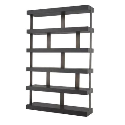 Cabinet Dalmar charcoal grey oak veneer-Eichholtz-EICHHOLTZ-115051-Bookcases & Cabinets-3-France and Son