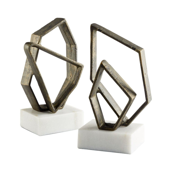 Euclid Bookends-Cyan Design-CYAN-11508-Bookends-1-France and Son