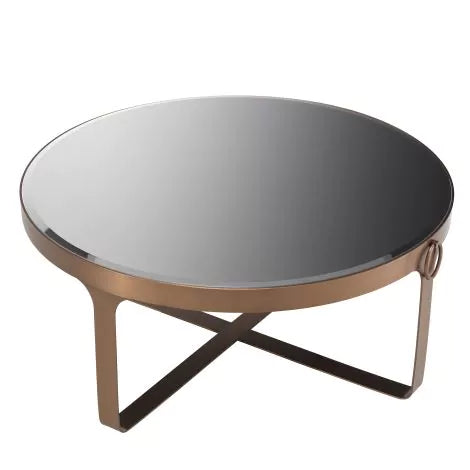 Coffee Table Clooney brushed copper finish-Eichholtz-EICHHOLTZ-115121-Coffee Tables-2-France and Son