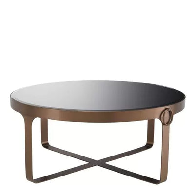 Coffee Table Clooney brushed copper finish-Eichholtz-EICHHOLTZ-115121-Coffee Tables-3-France and Son