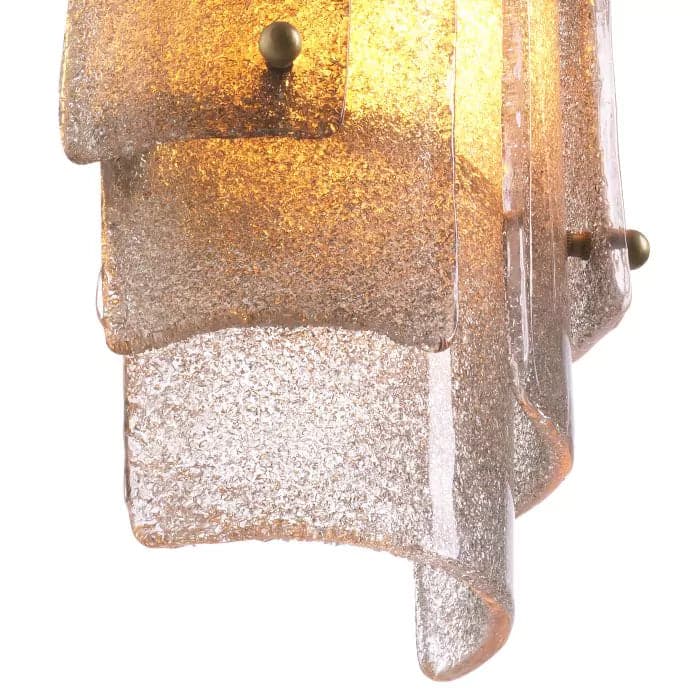 Wall Lamp Sylvester antique brass finish France & Son