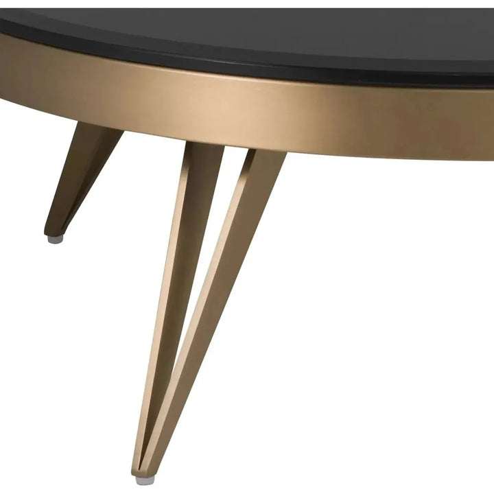 Coffee Table Rocco brushed brass finish-Eichholtz-EICHHOLTZ-115222-Coffee Tables-4-France and Son