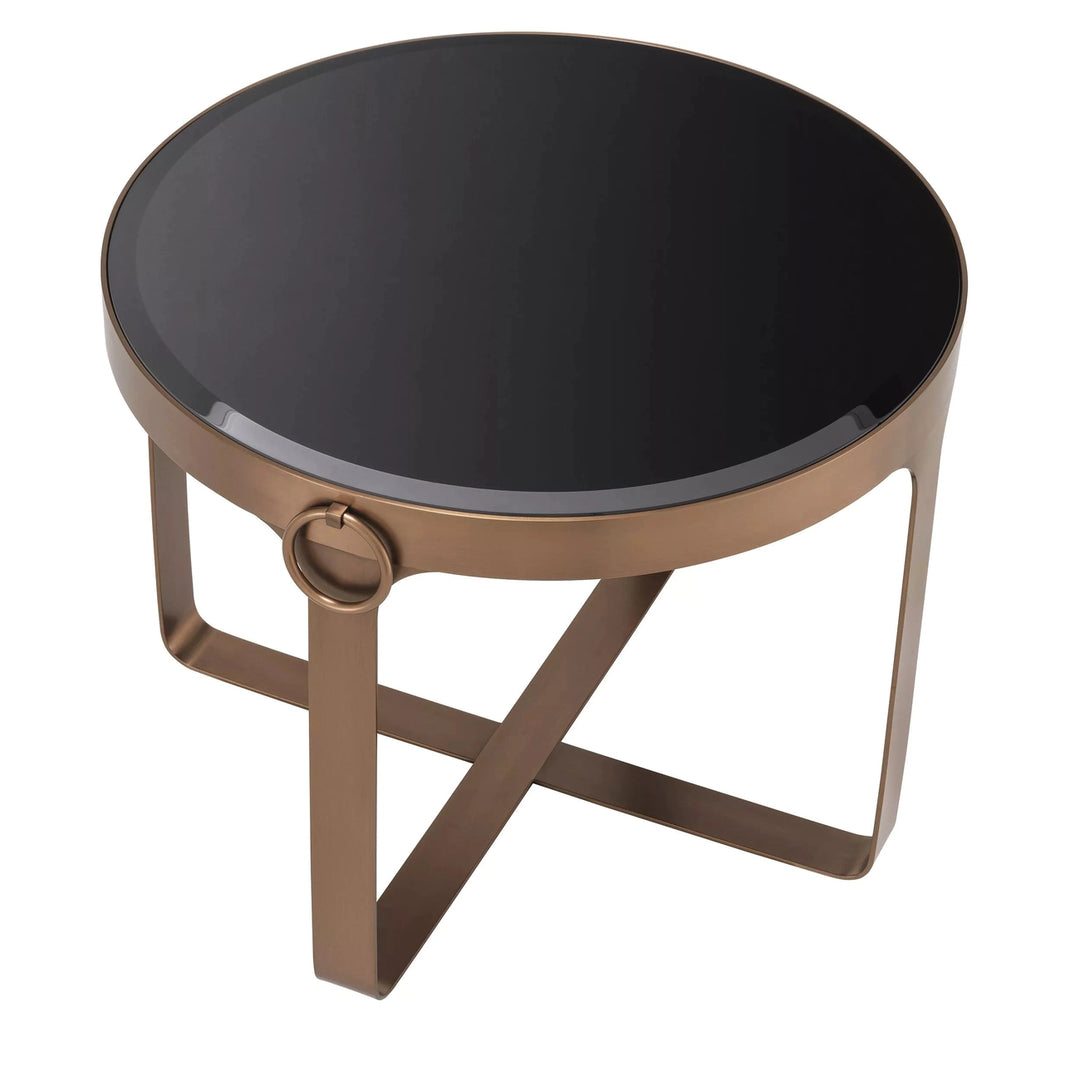 Side Table Clooney brushed copper finish-Eichholtz-EICHHOLTZ-115832-Side Tables-4-France and Son