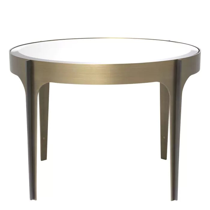Side Table Artemisa-Eichholtz-EICHHOLTZ-115619-Side TablesBronze finish/brushed brass finish/black bevelled glass-5-France and Son