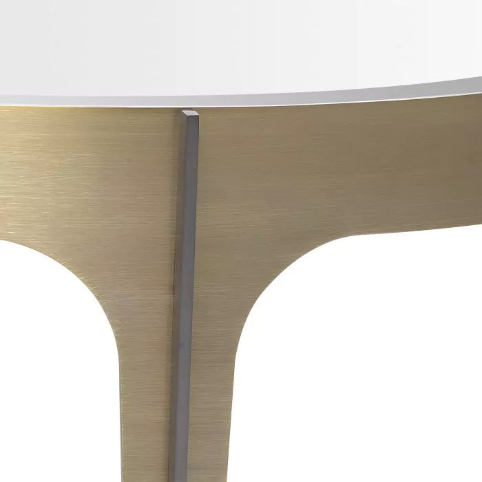 Side Table Artemisa-Eichholtz-EICHHOLTZ-115619-Side TablesBronze finish/brushed brass finish/black bevelled glass-6-France and Son