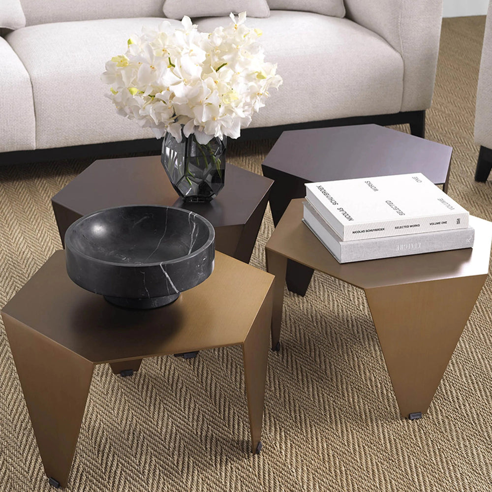 Side Table Metro Chic-Eichholtz-EICHHOLTZ-116298-Side TablesBrass-2-France and Son