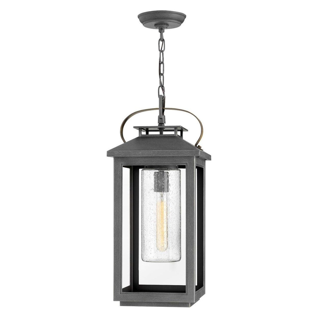 Atwater Medium Hanging Lantern-Hinkley Lighting-HINKLEY-1162AH-LV-lanterns12V LED-Ash Bronze-2-France and Son