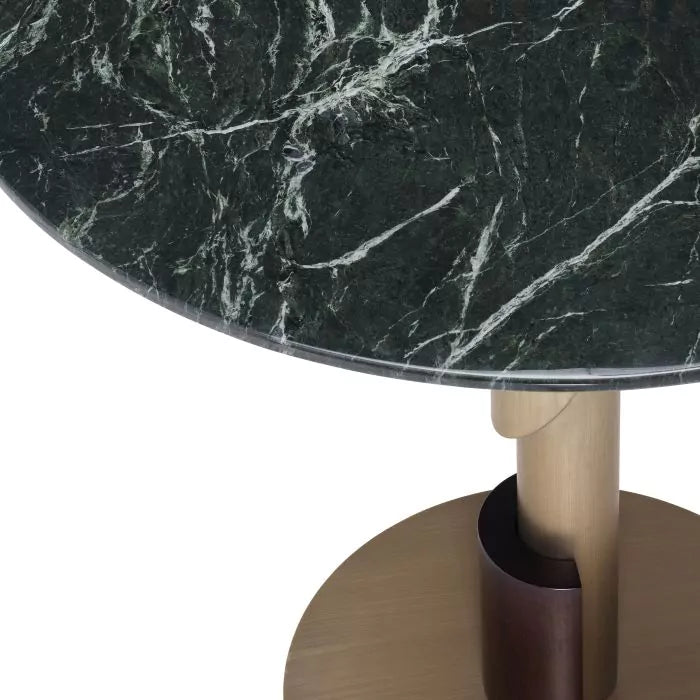 Dining Table Flow brushed brass grey marble-Eichholtz-EICHHOLTZ-116290-Dining TablesGrey Marble-6-France and Son