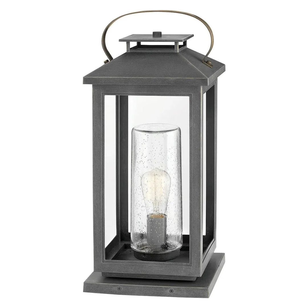 Outdoor Atwater - Medium Pier Mount Lantern-Hinkley Lighting-HINKLEY-1167AH-LV-Outdoor Post LanternsAsh Bronze-12V LED-3-France and Son