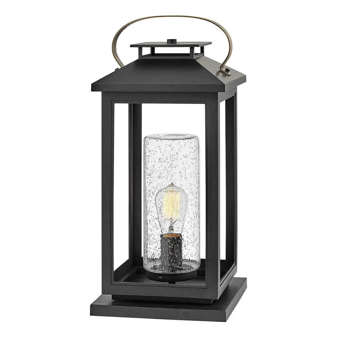 Outdoor Atwater - Medium Pier Mount Lantern-Hinkley Lighting-HINKLEY-1167BK-LV-Outdoor Post LanternsBlack-12V LED-4-France and Son