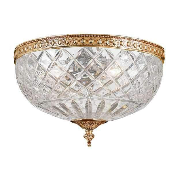 2 Light Crystal Ceiling Mount-Crystorama Lighting Company-CRYSTO-117-8-OB-Flush MountsGold-1-France and Son