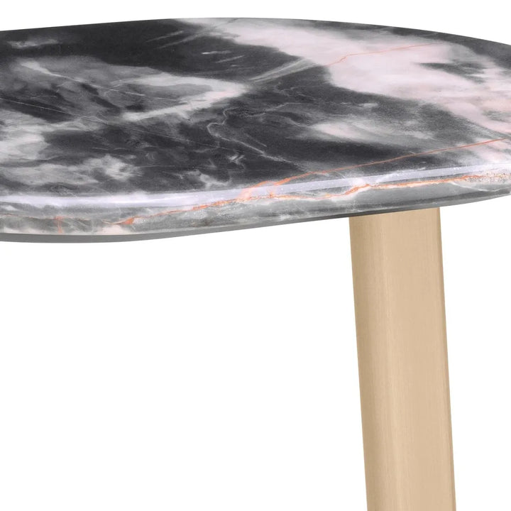Side Table Oyo-Eichholtz-EICHHOLTZ-117490-Side TablesBrushed Brass Finish/Marble Top-7-France and Son