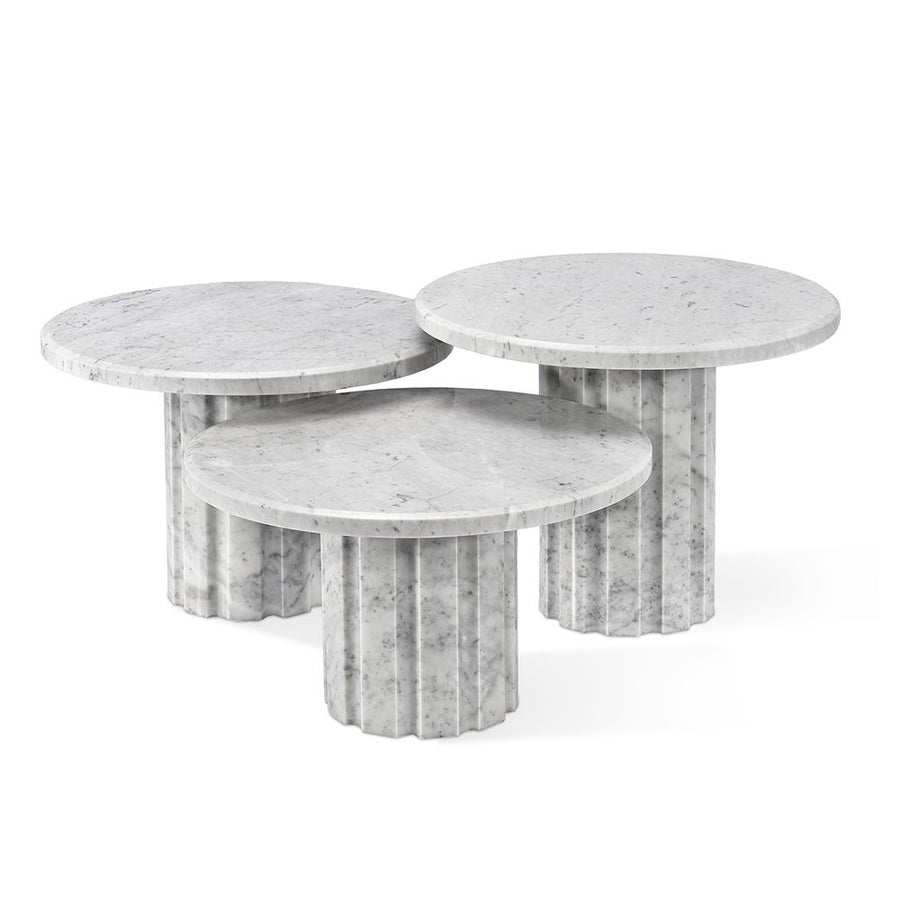Amerigo Bunching Tables - Carrara-Interlude-INTER-118175-Side Tables-1-France and Son