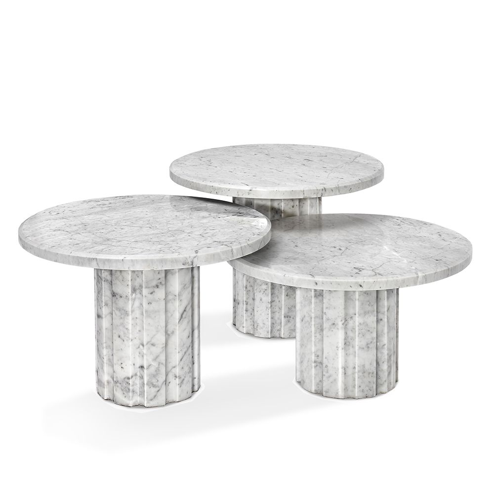 Amerigo Bunching Tables - Carrara-Interlude-INTER-118175-Side Tables-2-France and Son