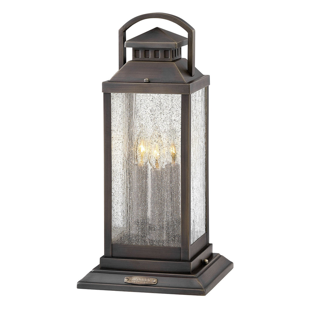 Outdoor Revere - Large Pier Mount 12v-Hinkley Lighting-HINKLEY-1187BLB-LV-Outdoor Post Lanterns3.50 Watt Cand.LED-Blackened Brass-1-France and Son