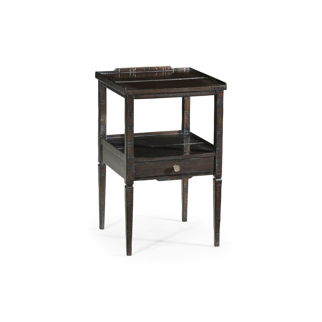 Casual Square Lamp Table-Jonathan Charles-JCHARLES-491023-CFW-Side TablesCountry Walnut-21-France and Son