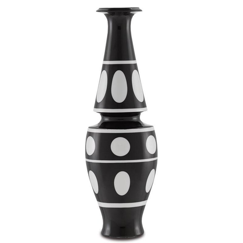 De Luca Black and White Vase-Currey-CURY-1200-0386-Decor-1-France and Son