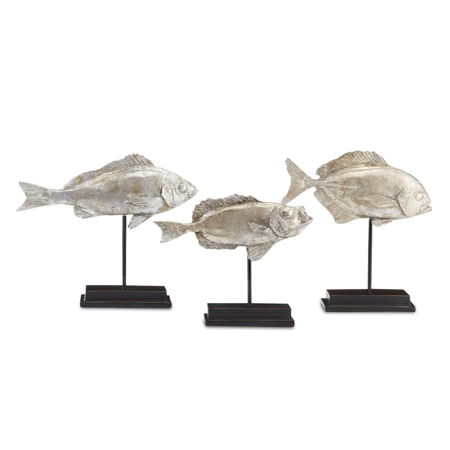 Silver Fish Set Of 3-Currey-CURY-1200-0437-Decorative Objects-1-France and Son