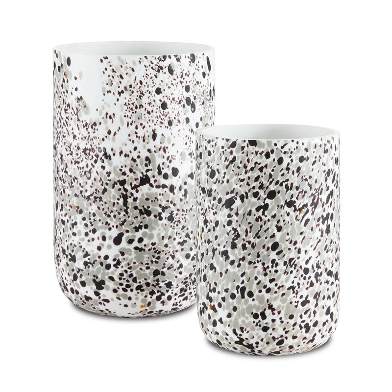 Pari White Confetti Vase Set Of 2-Currey-CURY-1200-0498-Vases-1-France and Son