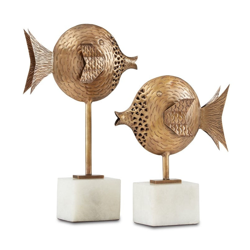 Cici Brass Fish Set Of 2-Currey-CURY-1200-0513-Decorative Objects-2-France and Son