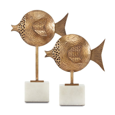 Cici Brass Fish Set Of 2-Currey-CURY-1200-0513-Decorative Objects-1-France and Son