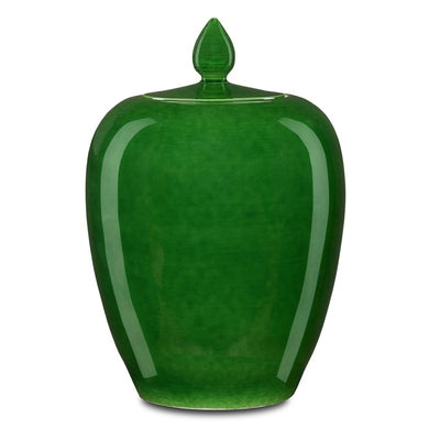 Imperial Green Ginger Jar-Currey-CURY-1200-0576-Decorative Objects-1-France and Son