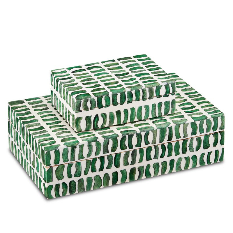 Emerald Box Set of 2-Currey-CURY-1200-0585-Baskets & Boxes-1-France and Son