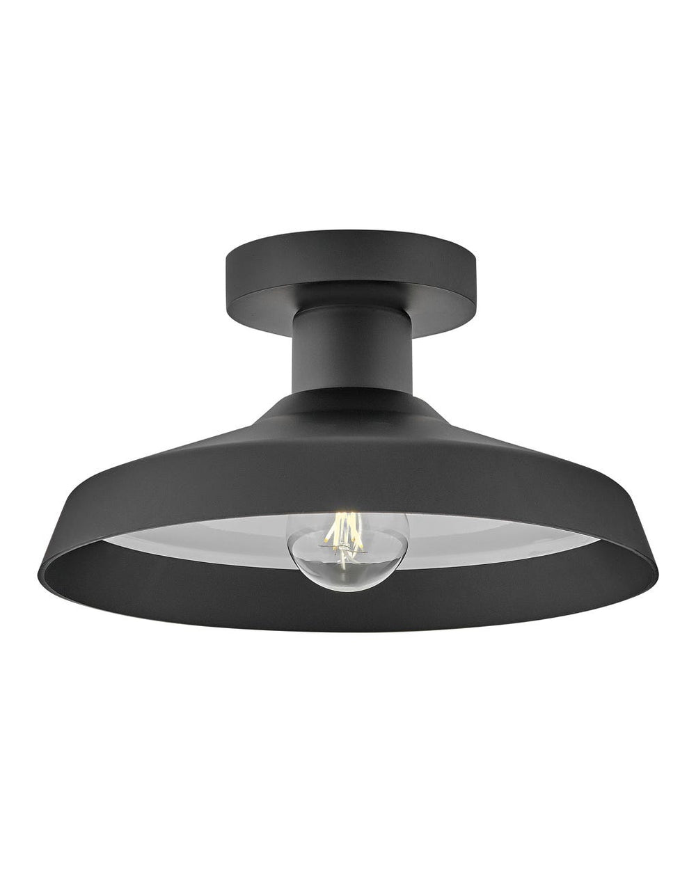 Outdoor Forge - Medium Flush Mount-Hinkley Lighting-HINKLEY-12072BK-Flush MountsBlack-2-France and Son