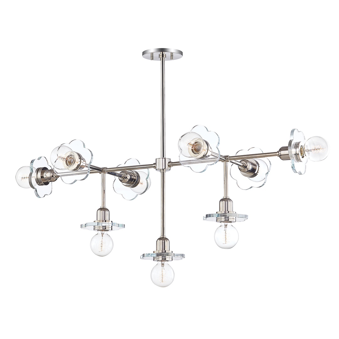 Alexa 9 Light Chandelier-Mitzi-HVL-H357809-PN-ChandeliersPolished Nickel-2-France and Son