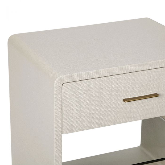 ALMA BEDSIDE CHEST - SAND-Interlude-INTER-128115-Dressers-2-France and Son