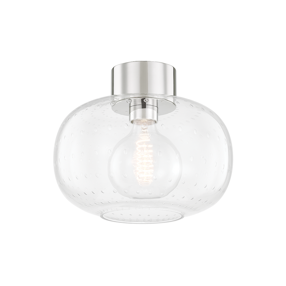 Harlow 1 Light Flush Mount-Mitzi-HVL-H403501-PN-Flush MountsPolished Nickel-2-France and Son