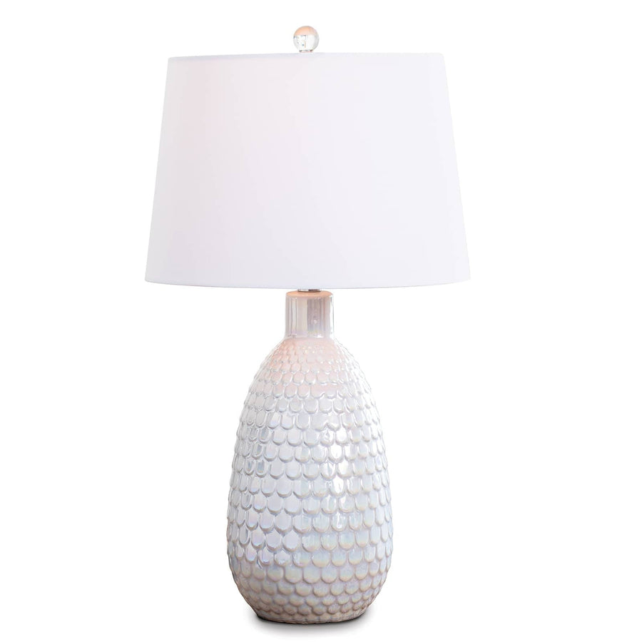 Glimmer Ceramic Table Lamp-Regina Andrew Design-RAD-13-1494WT-Table Lamps-1-France and Son